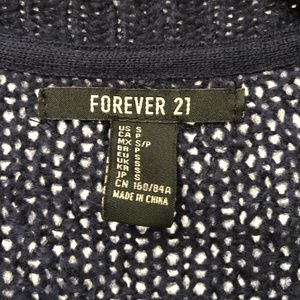 Forever 21 Sweaters - Forever 21 navy cable stitch cardigan Forever 21 Sweaters - Forever 21 navy cable stitch cardigan